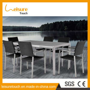 Personalized Design Leisure Garden Dining Furniture Rattan Modern Chair Table Set