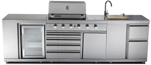 Ce Full 304 Stainless Steel Outdoor Gas BBQ Kitchen